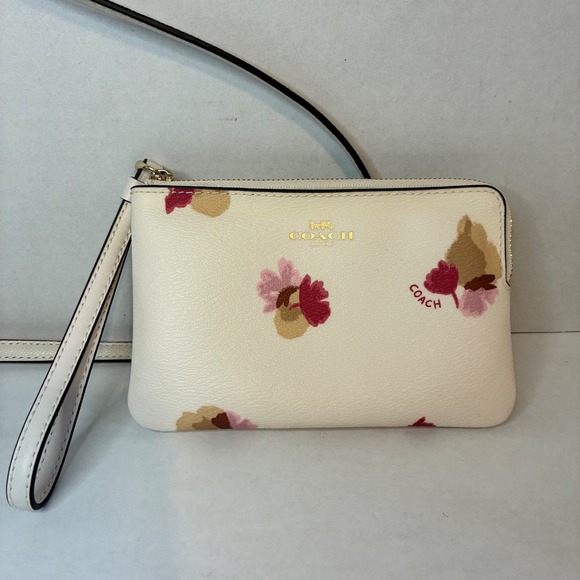 Coach Field Flora Print Crossbody Bag and Wristlet Set Chalk F59848 F86926 - Picture 4 of 16